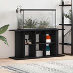 vidaXL Aquariumstandaard Zwart Eiken 120x40x60 cm Bewerkt, Dieren en Toebehoren, Verzenden, Nieuw