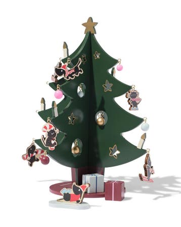 HEMA Takkie en Siepie kerstboom 21x27cm hout, Verzenden, Nieuw
