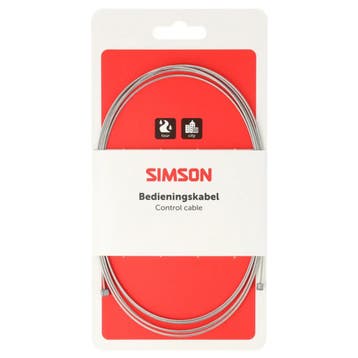 Simson RVS versnellingsbinnenkabel 2,25 m met ton- en pee..., Ophalen of Verzenden, Nieuw, Derailleur of Ketting