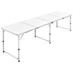 vidaXL Campingtafel inklapbaar en verstelbaar 240x60 cm, Caravans en Kamperen, Verzenden, Nieuw