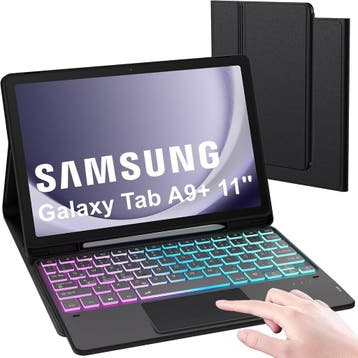 Galaxy Tab A9+ Keyboard Case RGB | Tweedekansje | OP=OP, Ophalen of Verzenden, Nieuw