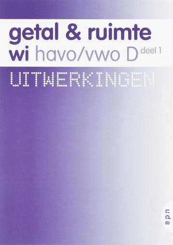 Getal en Ruimte / wi 1 Havo/vwo D / deel Uitwerkingen, Verzenden, Gelezen