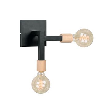 Wandlamp Loco | Zwart | Metaal | One Size LABEL51, Verzenden, Nieuw in verpakking