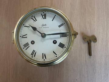 Scheepsklok - Schatz, for repair - Vintage - Gelakt messing, Antiek en Kunst