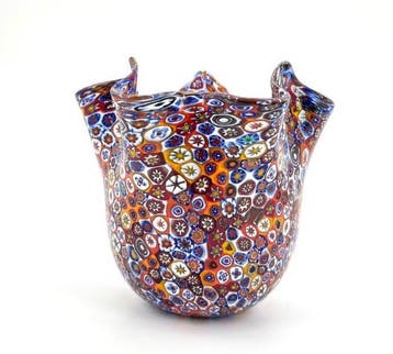 Vaas - Muranoglas - Vaso Murrina millefiori