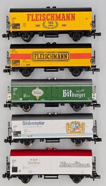 Fleischmann N - 9370, 9391, 8322K, 8329K, 8324K - Modeltrein, Nieuw