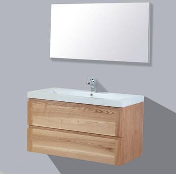 Sani Royal Badkamermeubel Nola Wood Eiken Keramiek, Nieuw