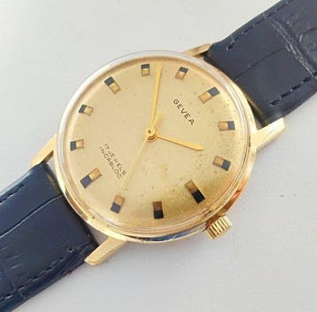 Gevea - Swiss gold plated mens - Zonder minimumprijs - Heren, Nieuw