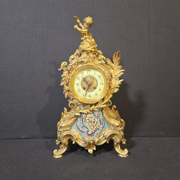 Tafelklok Lodewijk XVI-stijl - Verguld brons - 1850-1900 -
