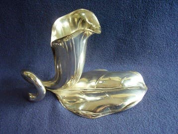 Kandelaar - 800 zilver - GREGGIO argentier, Antiek en Kunst