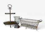 Tuinmeubelset (3) - IJzer, Smeedijzer, Glas - Decori vintage, Antiek en Kunst