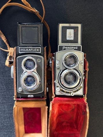 Hilkaflex, Meopta Flexaret Automat – 2 TLR Cameras – 6x6 –, Nieuw
