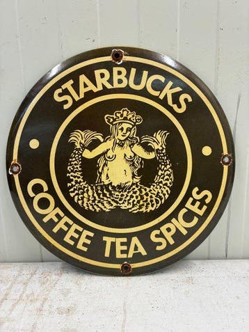 Starbucks Coffee Tea Spices – Emaille reclamebord – Rond –