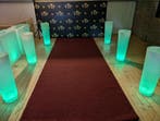 Rode loper huren met Verlichte pilaren, Loper huren verhuur, Ophalen, Nieuw