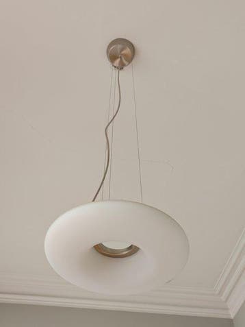 itre - Lamp - iTre Murano White Glass Pendant Lamp -, Antiek en Kunst