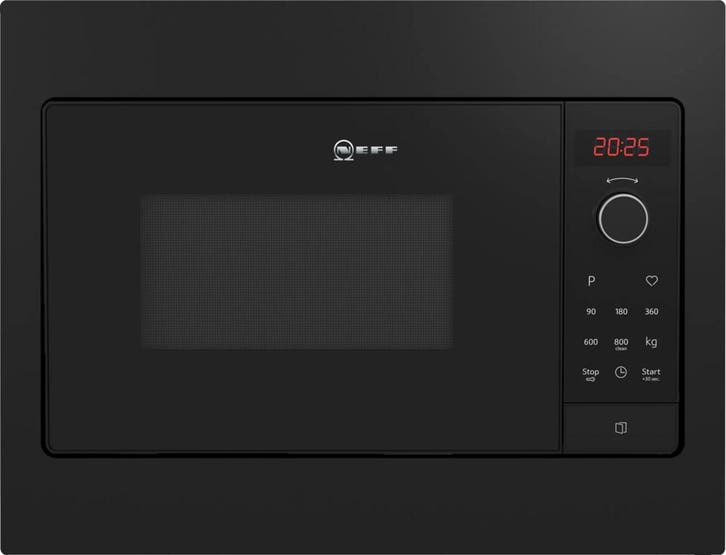 Neff Hlawg25s3b - Inbouwmagnetron - 20 liter - 800W, Witgoed en Apparatuur, Ovens, Nieuw, Ophalen of Verzenden
