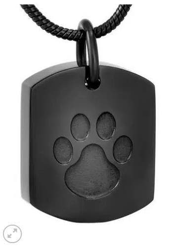 Assieraad, ashanger dierenpoot, bij crematie hond, kat, Sieraden, Tassen en Uiterlijk, Nieuw, Zwart, Overige materialen, Dier