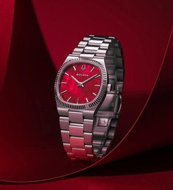 Bulova - Super Seville MINI 25 mm Rosso Donna- Special, Nieuw