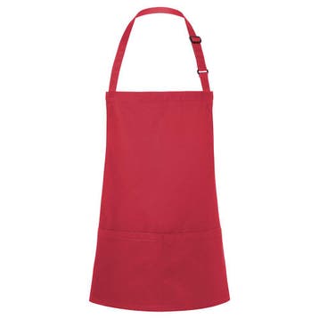 GGM Gastro | KARLOWSKY | Slabbenschort Kort Basic - Framboos, Verzenden, Nieuw, Overige kleuren, Schort