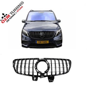 Grille geschikt voor V-Klasse W447 | GT-R Style | 19-24 |, Auto-onderdelen, Carrosserie en Plaatwerk, Nieuw, Voor, Mercedes-Benz