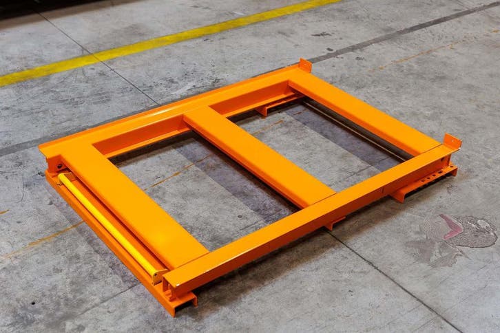 Palletlade oranje voor palletstelling - Magazijnstelling, Zakelijke goederen, Kantoor en Winkelinrichting | Magazijn, Stelling en Opslag