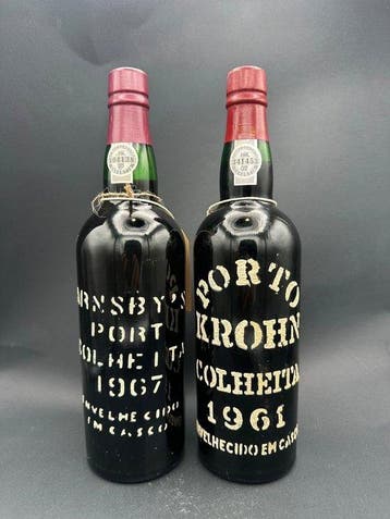 1961 Porto Krohn & 1967 Arnsbys - Colheita Port, Tawny -, Nieuw