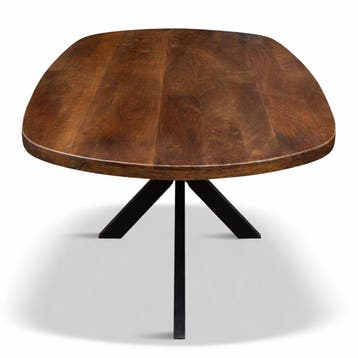 Eettafel Deens Ovaal Björn 280x110cm Mango Walnoot, Ophalen of Verzenden, Nieuw