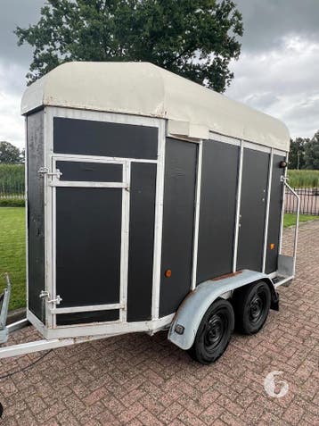 Leuke Weijer 1,5 paards paardentrailer!, Ophalen, Zo goed als nieuw, Hout, 1½-paards trailer