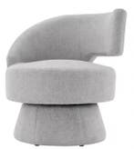 Moderne Draaistoel – Grijs , 77 cm Hoog &amp; 360° Draaibaar, Huis en Inrichting, Stoelen, Verzenden, Nieuw, Hout, Eén