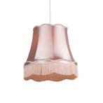 Retro hanglamp roze 45 cm - Granny, Verzenden, Nieuw, Stof, Retro