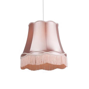 Retro hanglamp roze 45 cm - Granny, Verzenden, Nieuw, Retro