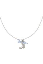 cowboy laars ketting - zilveren kleur, Verzenden, Nieuw