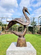 Beeldje - Crane bird - Brons