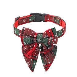 Kerst Hondenhalsband  met grote strik rood/groen (Kerstmis), Ophalen of Verzenden, Nieuw