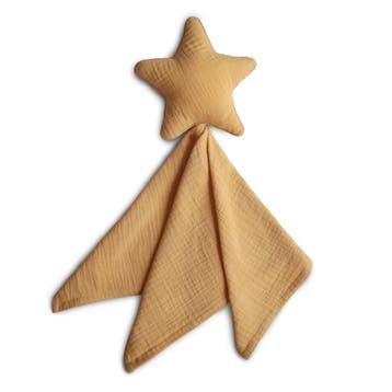 Mushie Knuffeldoekje - Lovely Blanket - Star Yellow, Kinderen en Baby's, Speelgoed | Babyspeelgoed, Ophalen of Verzenden, Nieuw