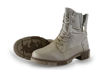 Mustang Veterboots in maat 40 Wit, Verzenden, Wit, Overige typen, Zo goed als nieuw