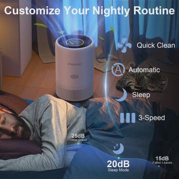Chuboor Slimme Luchtreiniger met HEPA-filter, App & Alexa Be, Verzenden, Nieuw