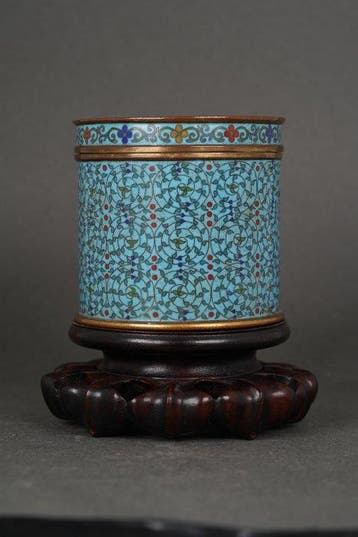 Qing Dynasty 18th/19th Century - Doos - Honderd Bloemen en