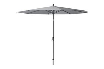 Platinum Riva parasol 3 m. Premium Manhattan Grey, Tuin en Terras, Parasols, Verzenden, Nieuw, Stokparasol, Kantelbaar