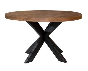 Ronde mango eettafel Brix Sturdy  150 cm (diameter), Ophalen of Verzenden, Nieuw