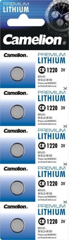 Lithium knoopcel CR1220 (5 stuks), Ophalen of Verzenden, Nieuw