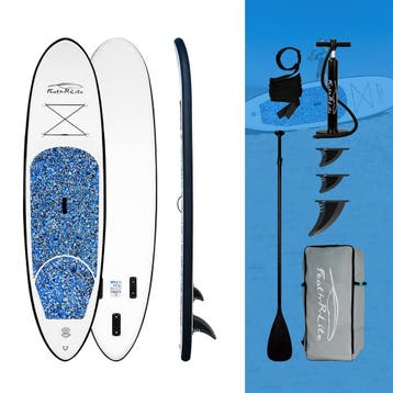 Sup Board - Opblaasbaar Paddle Board - 127 kg - Blauw/Wit -, Verzenden, Zo goed als nieuw