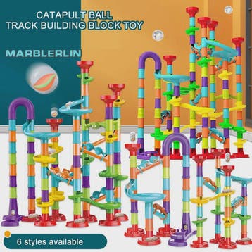 Montessori Marble Run Bouwset - Interactief Educatief Speelg, Verzenden, Nieuw