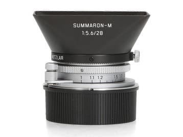 Leica Summaron-M 28mm F5.6 zilver (11695) - 1 jaar garantie, Ophalen of Verzenden, Zo goed als nieuw, Leica