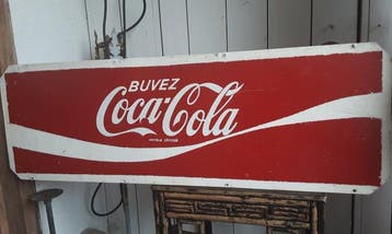 coca cola - Reclamebord - Metaal