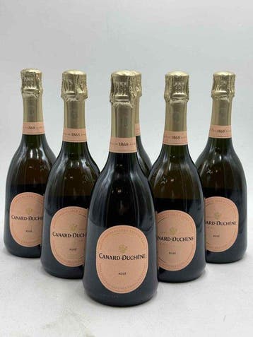 Canard Duchene, Iconic - Champagne Rosé - 6 Flessen (0.75, Verzamelen, Wijnen, Nieuw
