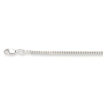 Glow ketting - zilver - gourmet 2.5 mm - 60 cm, Sieraden, Tassen en Uiterlijk, Kettingen, Verzenden, Nieuw