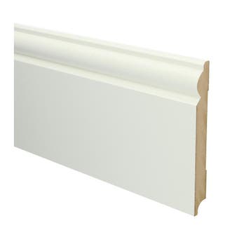 Sfeerplinten MDF Barok plint 150x18 wit voorgelakt RAL 9010, Overige materialen, Verzenden, 50 tot 150 cm, Overige typen