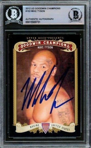 2012 Upper Deck Goodwin Champions Card #102 Mike Tyson, Nieuw
