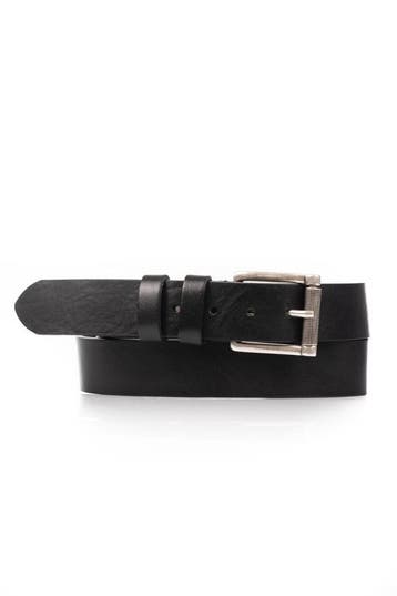 Mooie Italiaanse Riccamente zwarte leren riem AANBIEDING, Riccamente Milano, Nieuw, Riem of Ceintuur, Echt leder